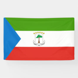 Flagge der Äquatorialen Guinea (Afrika) Banner