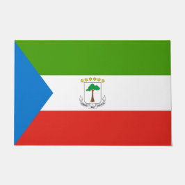 Flagge der Äquatorialen Guinea (Afrika) Fußmatte
