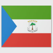 Flagge der Äquatorialen Guinea (Afrika) Geschenkpapier (Flach)