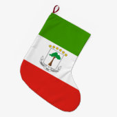 Flagge der Äquatorialen Guinea (Afrika) Großer Weihnachtsstrumpf (Vorderansicht (hängend))