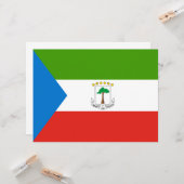 Flagge der Äquatorialen Guinea (Afrika) Karte (Vorderseite/Rückseite Beispiel)