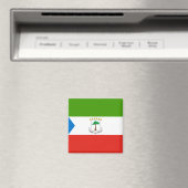 Flagge der Äquatorialen Guinea (Afrika) Magnet (In Situ (Geschirrspüler))