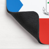 Flagge der Äquatorialen Guinea (Afrika) Mousepad (Ecke)