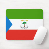 Flagge der Äquatorialen Guinea (Afrika) Mousepad (Mit Mouse)