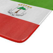 Flagge der Äquatorialen Guinea (Afrika) Schneidebrett (Ecke)
