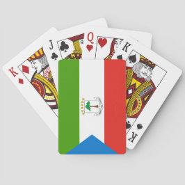 Flagge der Äquatorialen Guinea (Afrika) Spielkarten