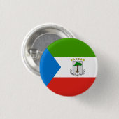 Flagge der äquatorialen Guinea Button (Vorne & Hinten)