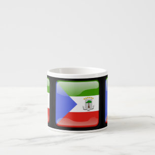 Flagge der äquatorialen Guinea Espressotasse