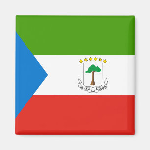 Flagge der äquatorialen Guinea Magnet