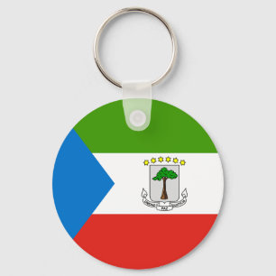 Flagge der äquatorialen Guinea Schlüsselanhänger