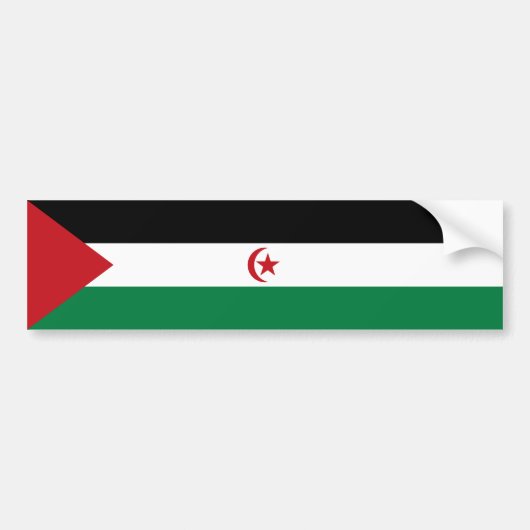 Flagge der Arabischen Demokratischen Republik Sahr Autoaufkleber (Vorne)