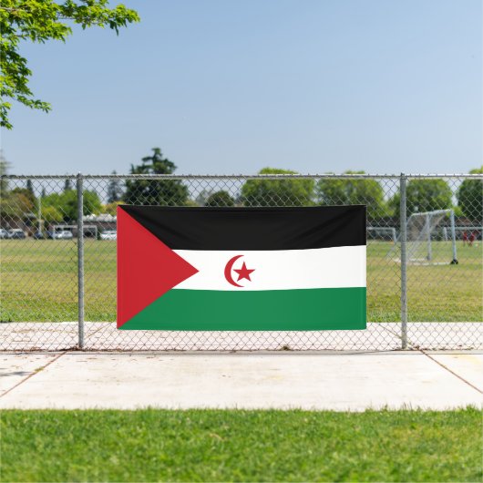 Flagge der Arabischen Demokratischen Republik Sahr Banner (Insitu)
