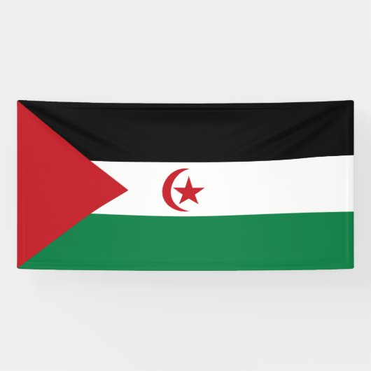 Flagge der Arabischen Demokratischen Republik Sahr Banner (Horizontal)
