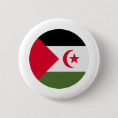 Flagge der Arabischen Demokratischen Republik Sahr Button (Vorderseite)