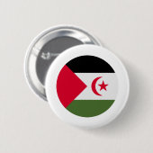 Flagge der Arabischen Demokratischen Republik Sahr Button (Vorne & Hinten)