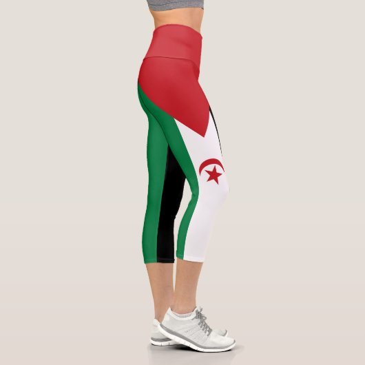 Flagge der Arabischen Demokratischen Republik Sahr Capri Leggings (Rechts)