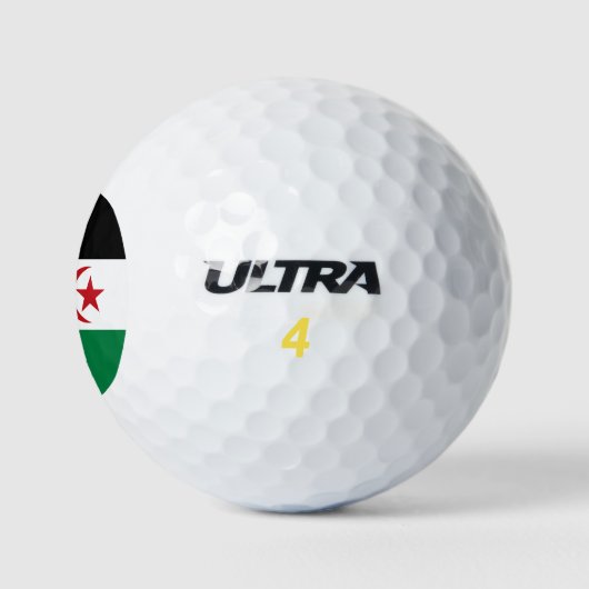 Flagge der Arabischen Demokratischen Republik Sahr Golfball (Logo)