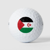 Flagge der Arabischen Demokratischen Republik Sahr Golfball (Vorderseite)