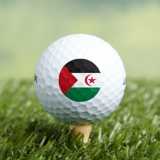 Flagge der Arabischen Demokratischen Republik Sahr Golfball (Insitu T-Shirt)