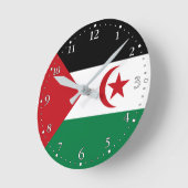 Flagge der Arabischen Demokratischen Republik Sahr Runde Wanduhr (Winkel)