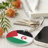 Flagge der Arabischen Demokratischen Republik Sahr Schlüsselanhänger (Vorderseite rechts)