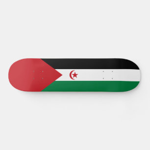 Flagge der Arabischen Demokratischen Republik Sahr Skateboard