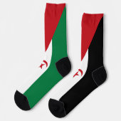 Flagge der Arabischen Demokratischen Republik Sahr Socken (Linkes Detail)
