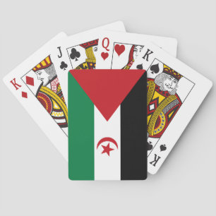 Flagge der Arabischen Demokratischen Republik Sahr Spielkarten