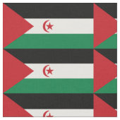Flagge der Arabischen Demokratischen Republik Sahr Stoff (Nahaufnahme)
