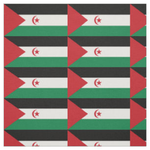 Flagge der Arabischen Demokratischen Republik Sahr Stoff