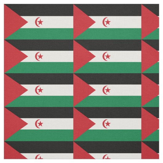 Flagge der Arabischen Demokratischen Republik Sahr Stoff (Muster)