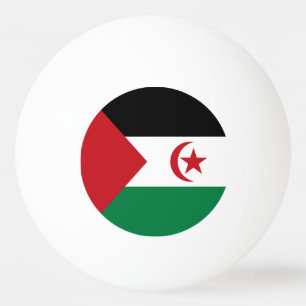Flagge der Arabischen Demokratischen Republik Sahr Tischtennisball
