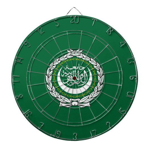 Flagge der Arabischen Liga Dartscheibe (vorne)