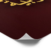 Flagge der Arabischen Republik Ägypten Poster (Ecke)