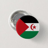 Flagge der Arabischen Republik Sahara Button (Vorne & Hinten)