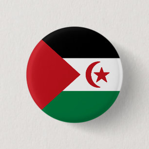 Flagge der Arabischen Republik Sahara Button