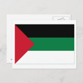 Flagge der arabischen Revolution Postkarte (Vorne/Hinten)
