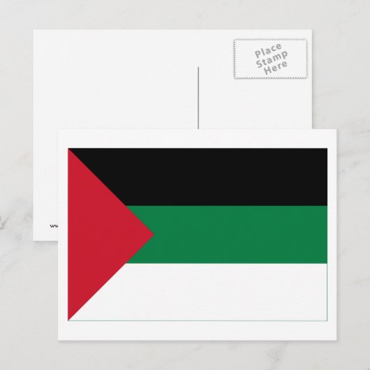 Flagge der arabischen Revolution Postkarte (Vorne/Hinten)