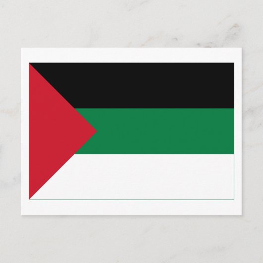 Flagge der arabischen Revolution Postkarte (Vorderseite)