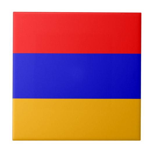 Flagge der armenischen Keramik Tile Fliese (Vorderseite)