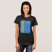 Flagge der Arubaner Aruba T-Shirt (Vorne ganz)