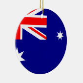 Flagge der Australien-Weihnachtsverzierung Keramik Ornament (Rechts)