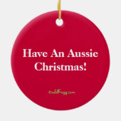 Flagge der Australien-Weihnachtsverzierung Keramik Ornament (Hinten)