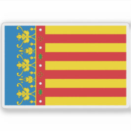 Flagge der Autonomen Gemeinschaft Valencia Aufkleber