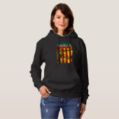 Flagge der Autonomen Gemeinschaft Valencia Hoodie (Vorne ganz)
