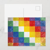 Flagge der Aymara Postkarte (Vorne/Hinten)
