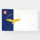 Flagge der Azoren Banner (Horizontal)