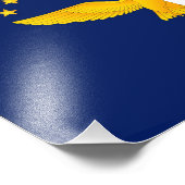 Flagge der Azoren Fotodruck (Ecke)