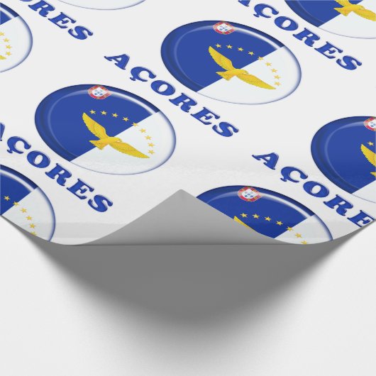 Flagge der Azoren Geschenkpapier (Ecke)