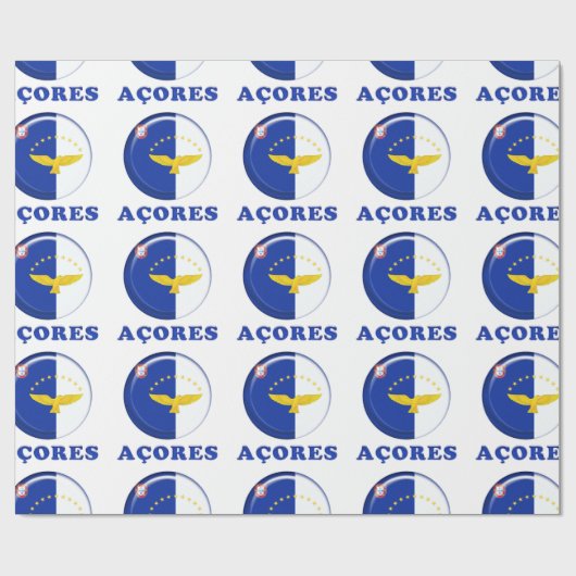 Flagge der Azoren Geschenkpapier (Flach)